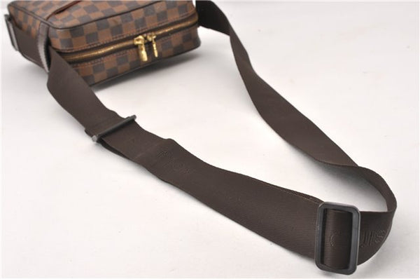 Authentic Louis Vuitton Damier Olav PM Shoulder Cross Body Bag N41442 LV 6383F