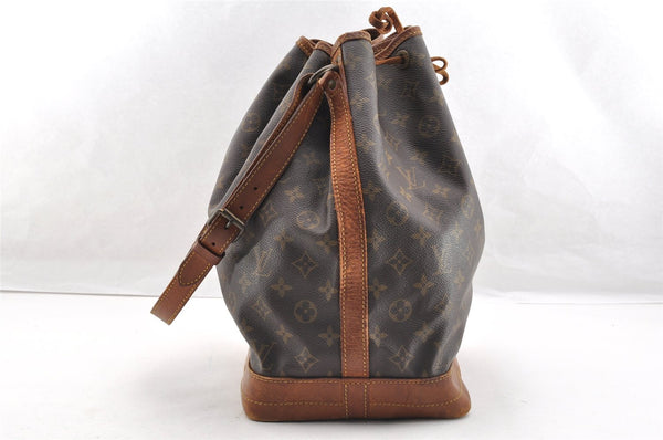 Authentic Louis Vuitton Monogram Noe Shoulder Drawstring Bag M42224 LV 6383I