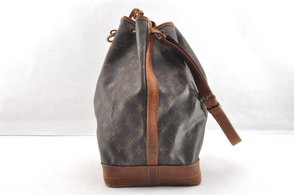 Authentic Louis Vuitton Monogram Noe Shoulder Drawstring Bag M42224 LV 6383I