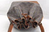 Authentic Louis Vuitton Monogram Noe Shoulder Drawstring Bag M42224 LV 6383I