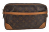 Authentic Louis Vuitton Monogram Compiegne 28 Clutch Hand Bag M51845 LV 6384I