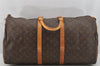 Authentic Louis Vuitton Monogram Keepall 55 Travel Boston Bag Old Model LV 6385I