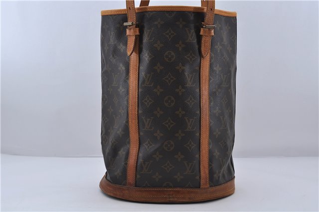 Authentic LOUIS VUITTON Monogram Bucket GM Shoulder Bag M42236 LV 6386C