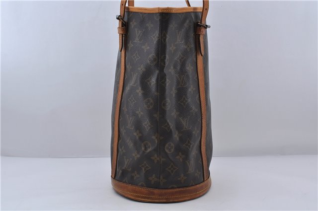 Authentic LOUIS VUITTON Monogram Bucket GM Shoulder Bag M42236 LV 6386C