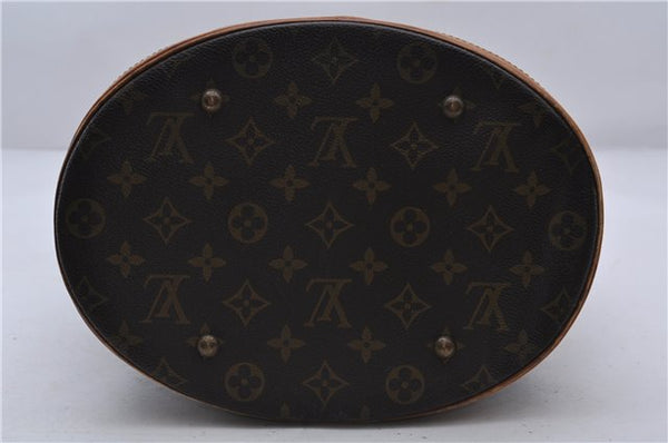 Authentic LOUIS VUITTON Monogram Bucket GM Shoulder Bag M42236 LV 6386C