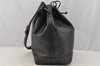 Authentic Louis Vuitton Epi Noe Shoulder Drawstring Bag Black M59002 LV 6386I