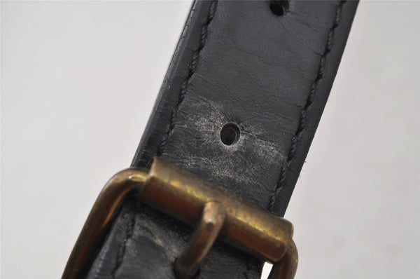 Authentic Louis Vuitton Epi Noe Shoulder Drawstring Bag Black M59002 LV 6386I