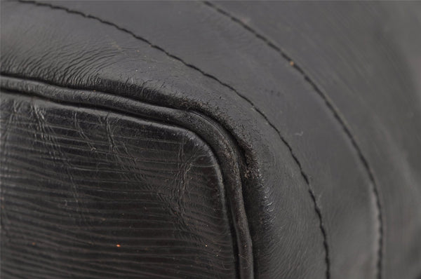 Authentic Louis Vuitton Epi Noe Shoulder Drawstring Bag Black M59002 LV 6386I