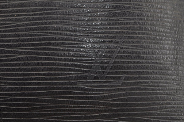 Authentic Louis Vuitton Epi Noe Shoulder Drawstring Bag Black M59002 LV 6386I