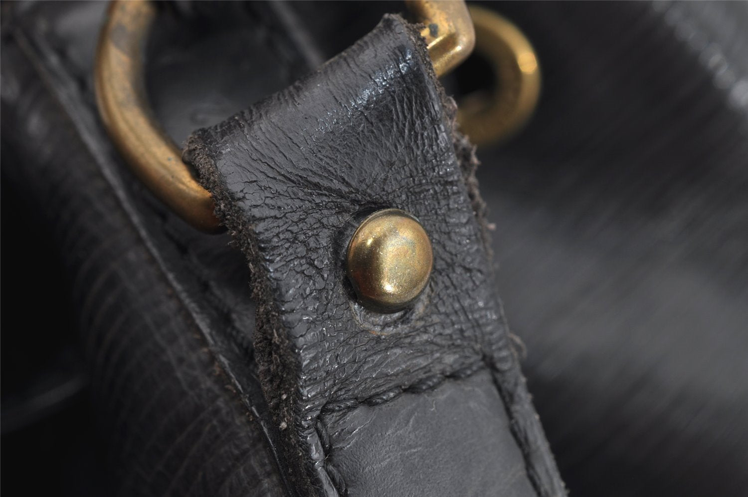 Authentic Louis Vuitton Epi Noe Shoulder Drawstring Bag Black M59002 LV 6386I