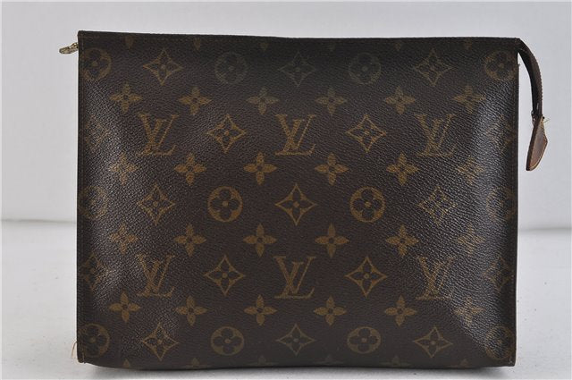 Auth LOUIS VUITTON Monogram Poche Toilette 26 Cosmetics Pouch Old Model LV 6387C