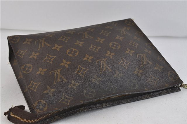 Auth LOUIS VUITTON Monogram Poche Toilette 26 Cosmetics Pouch Old Model LV 6387C