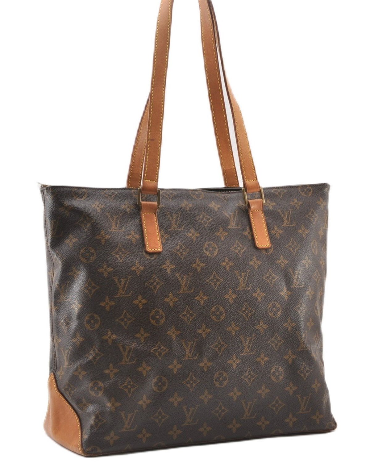 Authentic Louis Vuitton Monogram Cabas Mezzo Shoulder Tote Bag M51151 LV 6387F