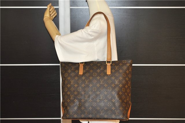 Authentic Louis Vuitton Monogram Cabas Mezzo Shoulder Tote Bag M51151 LV 6387F