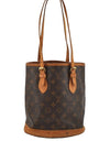 Authentic Louis Vuitton Monogram Bucket PM Shoulder Tote Bag M42238 Junk 6387I