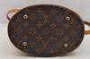 Authentic Louis Vuitton Monogram Bucket PM Shoulder Tote Bag M42238 Junk 6387I