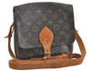 Auth Louis Vuitton Monogram Cartouchiere MM Shoulder Cross Bag M51253 LV 6389B