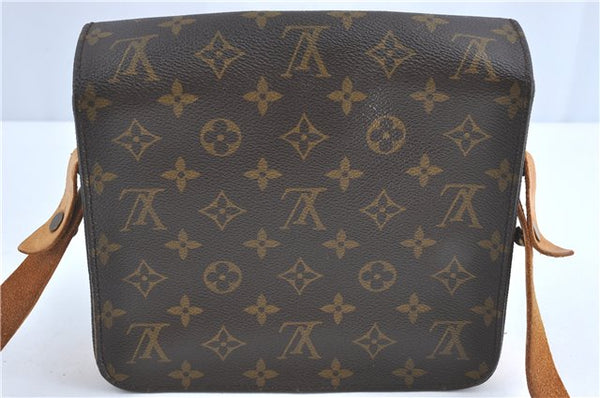 Auth Louis Vuitton Monogram Cartouchiere MM Shoulder Cross Bag M51253 LV 6389B