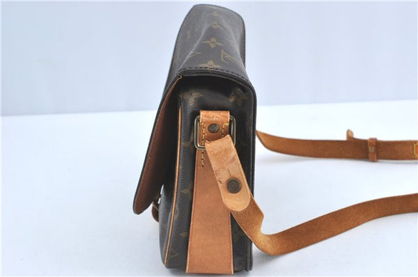 Auth Louis Vuitton Monogram Cartouchiere MM Shoulder Cross Bag M51253 LV 6389B
