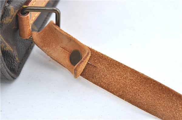 Auth Louis Vuitton Monogram Cartouchiere MM Shoulder Cross Bag M51253 LV 6389B