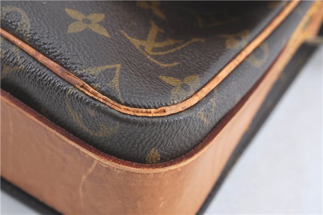 Auth Louis Vuitton Monogram Cartouchiere MM Shoulder Cross Bag M51253 LV 6389B