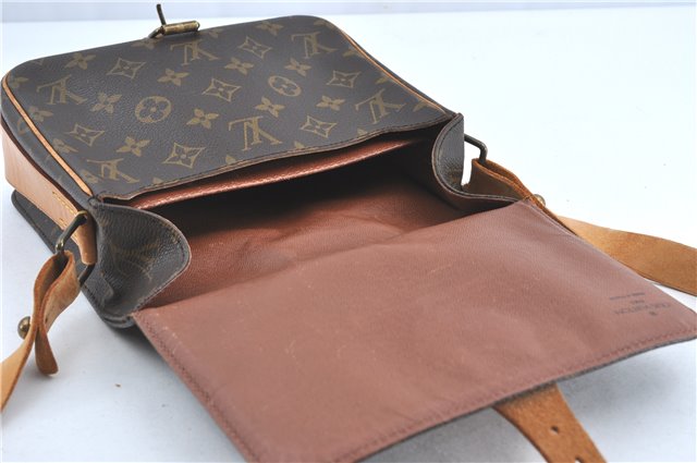 Auth Louis Vuitton Monogram Cartouchiere MM Shoulder Cross Bag M51253 LV 6389B