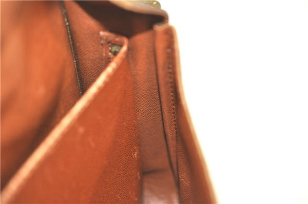 Auth Louis Vuitton Monogram Cartouchiere MM Shoulder Cross Bag M51253 LV 6389B