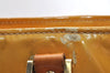 Authentic Louis Vuitton Vernis Houston Shoulder Hand Bag Yellow M91055 LV 6390I