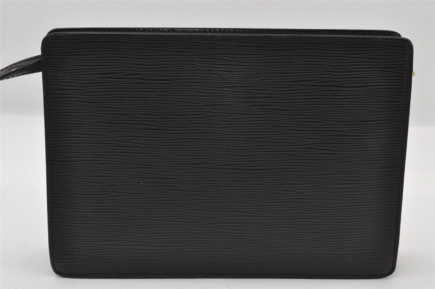 Authentic Louis Vuitton Epi Pochette Homme Clutch Hand Bag Black M52522 LV 6391I