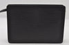 Authentic Louis Vuitton Epi Pochette Homme Clutch Hand Bag Black M52522 LV 6391I