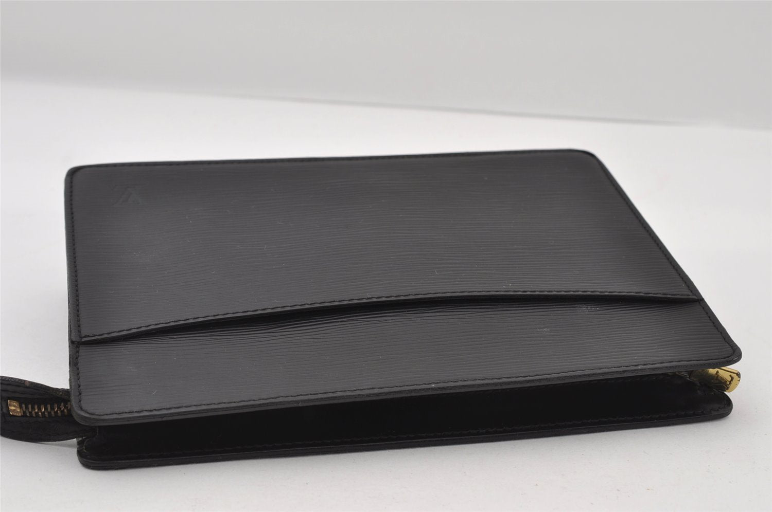 Authentic Louis Vuitton Epi Pochette Homme Clutch Hand Bag Black M52522 LV 6391I