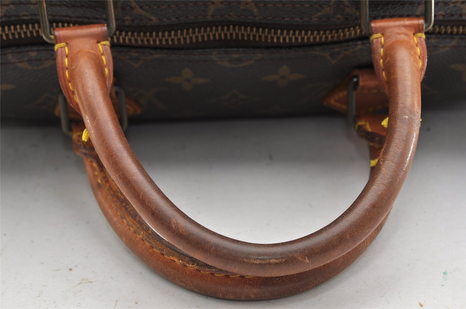 Authentic Louis Vuitton Monogram Speedy 35 Hand Boston Bag M41524 LV Junk 6392I