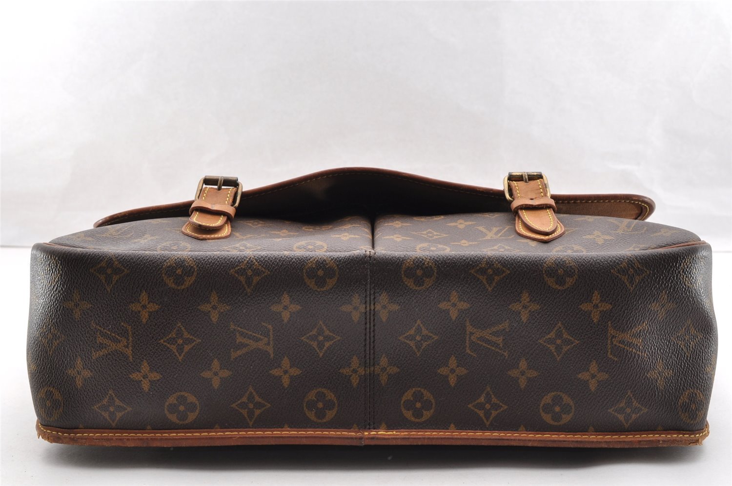 Authentic Louis Vuitton Monogram Gibeciere GM Shoulder Bag M42246 Junk 6393I