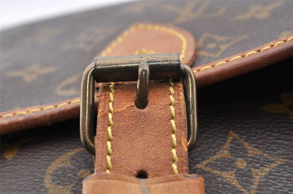 Authentic Louis Vuitton Monogram Gibeciere GM Shoulder Bag M42246 Junk 6393I