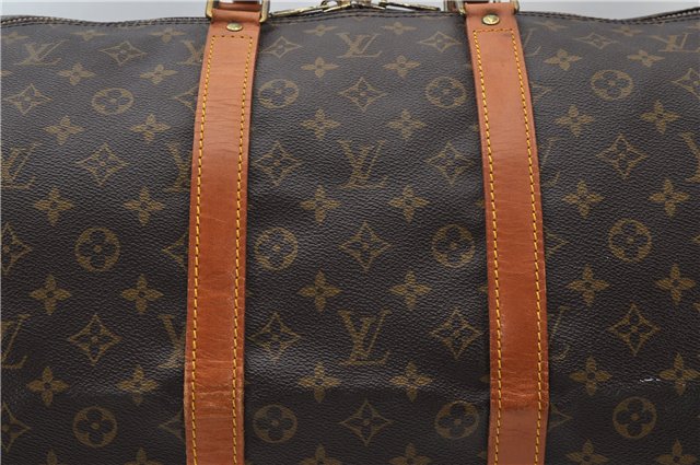 Authentic Louis Vuitton Monogram Keepall 55 Travel Boston Bag M41424 LV 6396F