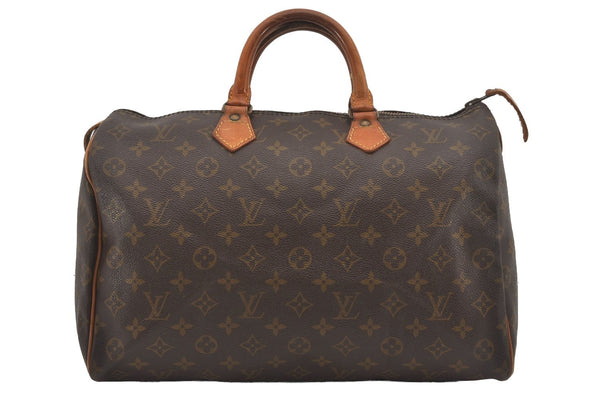 Authentic Louis Vuitton Monogram Speedy 35 Hand Boston Bag Old Model LV 6396I