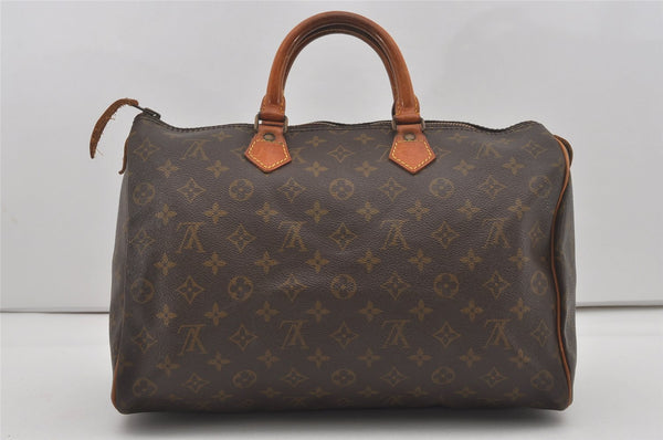 Authentic Louis Vuitton Monogram Speedy 35 Hand Boston Bag Old Model LV 6396I