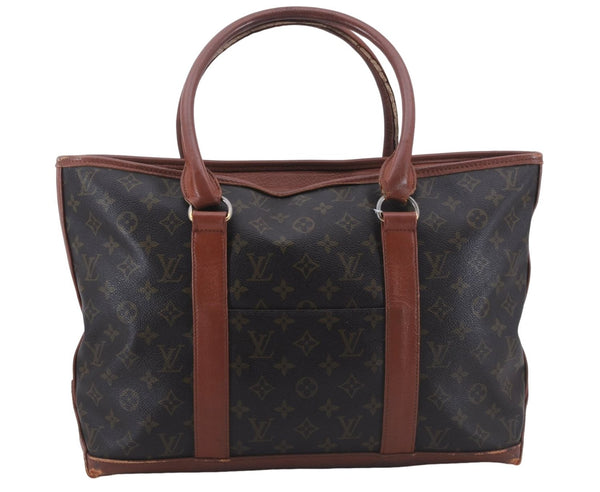 Auth Louis Vuitton Monogram Sac Weekend PM Vintage Tote Hand Bag M42425 LV 6398D