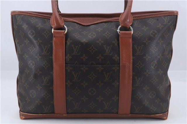Auth Louis Vuitton Monogram Sac Weekend PM Vintage Tote Hand Bag M42425 LV 6398D