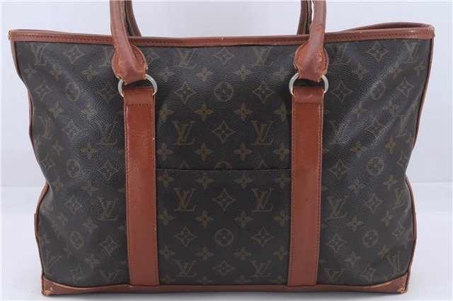 Auth Louis Vuitton Monogram Sac Weekend PM Vintage Tote Hand Bag M42425 LV 6398D