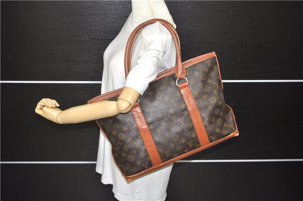 Auth Louis Vuitton Monogram Sac Weekend PM Vintage Tote Hand Bag M42425 LV 6398D