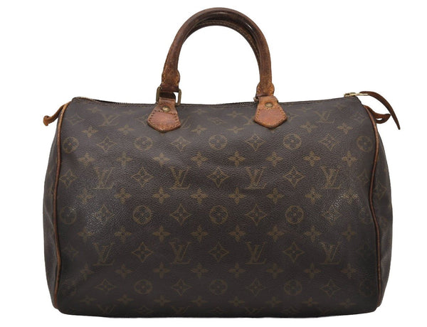 Authentic Louis Vuitton Monogram Speedy 35 Hand Boston Bag Old Model LV 6398I