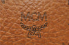 Authentic MCM Visetos Leather Vintage Clutch Hand Bag Brown 6400C