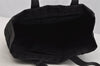 Authentic CHANEL New Travel Line Shoulder Tote Bag Nylon Leather Black 6400I