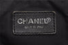 Authentic CHANEL New Travel Line Shoulder Tote Bag Nylon Leather Black 6400I