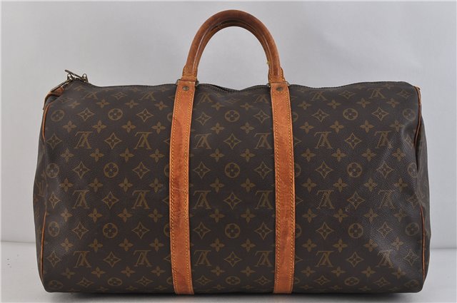 Authentic LOUIS VUITTON Monogram Keepall 50 Boston Bag M41426 LV 6403C