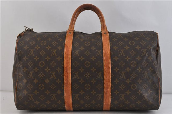 Authentic LOUIS VUITTON Monogram Keepall 50 Boston Bag M41426 LV 6403C