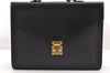 Auth Louis Vuitton Epi Serviette Ambassadeur Briefcase M54412 Black Junk 6403I