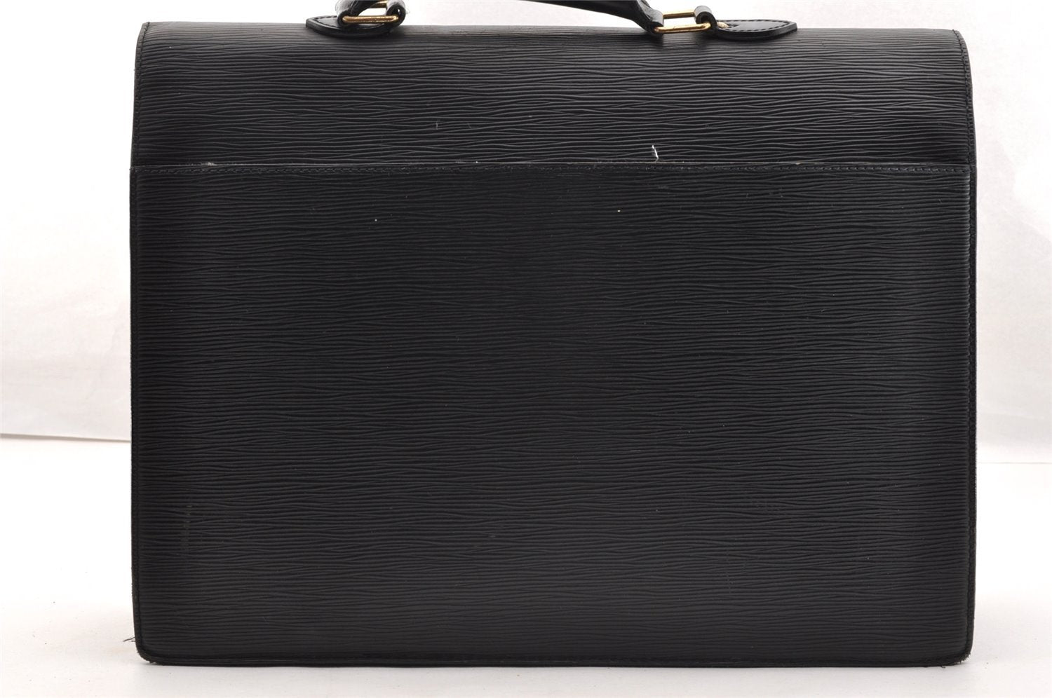 Auth Louis Vuitton Epi Serviette Ambassadeur Briefcase M54412 Black Junk 6403I