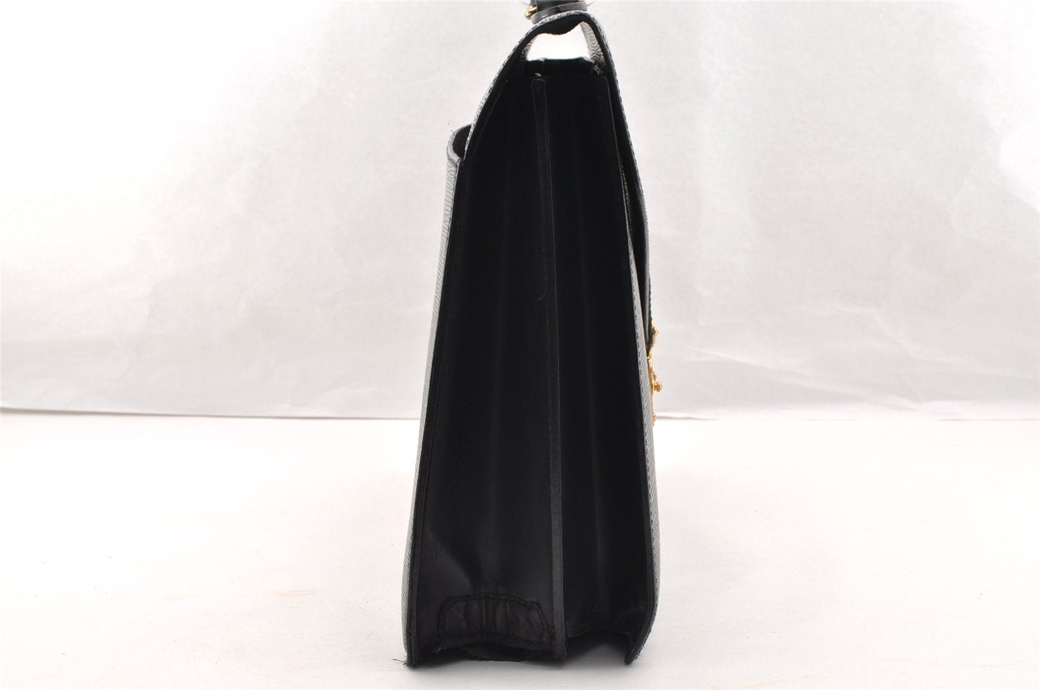 Auth Louis Vuitton Epi Serviette Ambassadeur Briefcase M54412 Black Junk 6403I